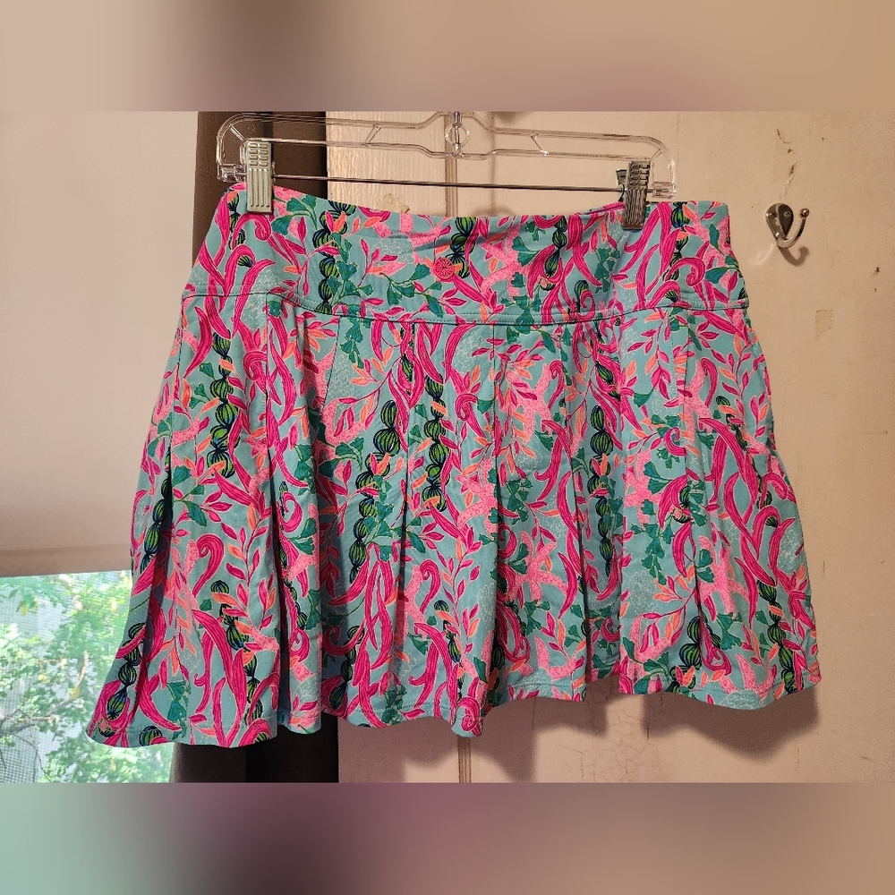 NWT XL Lilly Pulitzer Annora Skort UPF 50+ in Multi/Seaweed Samba